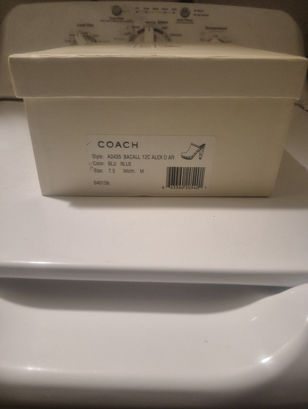 COACH Blue Denim Clog Heel